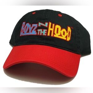 Boyz N The Hood New Mad Engine Ice Cube Black Red Dad Era Strapback Hat Cap